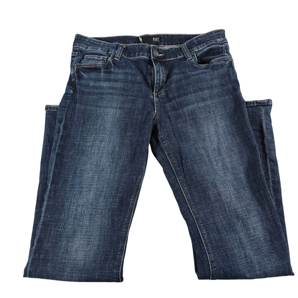 KUT from the Kloth Natalie Bootcut Jeans Dark Wash Blue Denim Size 14